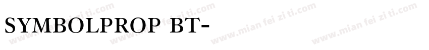symbolprop bt字体转换